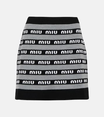 Minirock aus Jacquard | Miu Miu