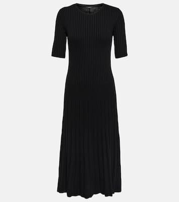 Abito midi in maglia a coste di lana | Joseph