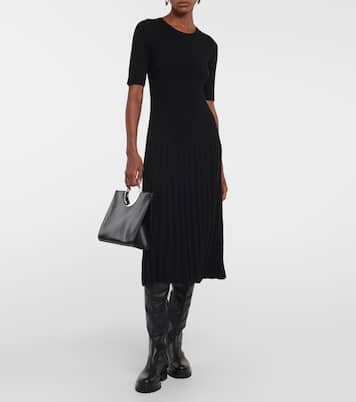Abito midi in maglia a coste di lana | Joseph