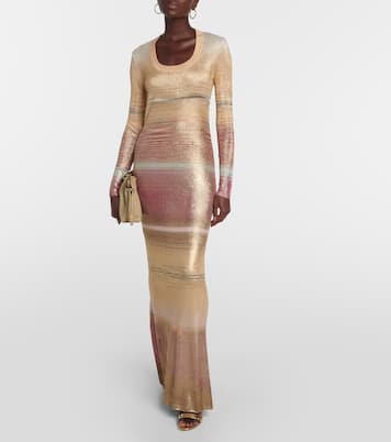 Space-dyed knit maxi dress  | Missoni