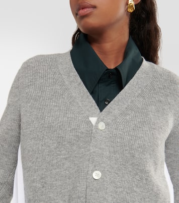 Cárdigan de algodón plisado | Sacai