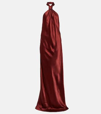 Halterneck satin gown  | Ann Demeulemeester