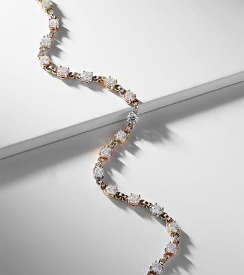 Bracelet Aysa en or, or rose, or blanc 18 ct et diamants | Spinelli Kilcollin
