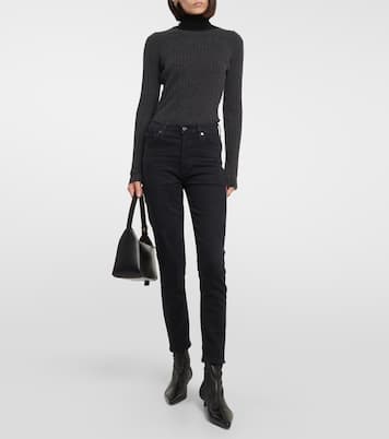 Nico high-rise slim jeans | Agolde
