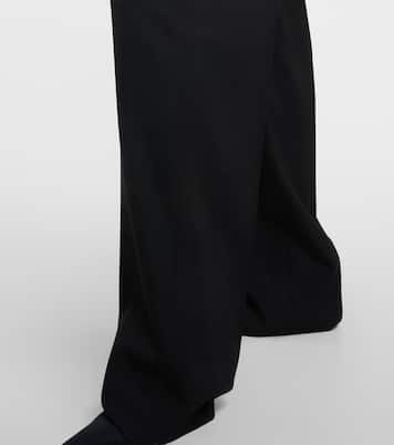 Pantaloni a gamba larga in lana | Balenciaga