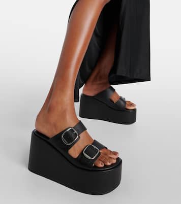 Mules à plateforme en cuir | Coperni