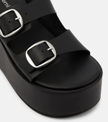 Mules à plateforme en cuir | Coperni