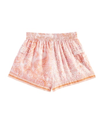 Short Ottie en coton à motif cachemire | Zimmermann Kids