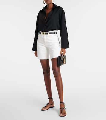 Shorts Russel de denim de tiro alto | Nili Lotan