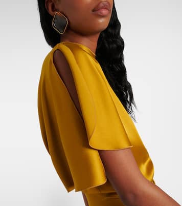 Robe longue en satin | Victoria Beckham