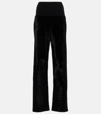 Pantaloni regular in velluto | Alaïa