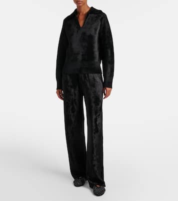 Pantaloni regular in velluto | Alaïa