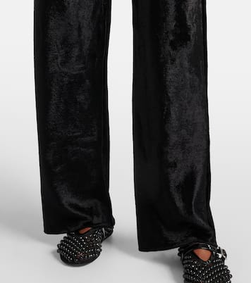Pantaloni regular in velluto | Alaïa