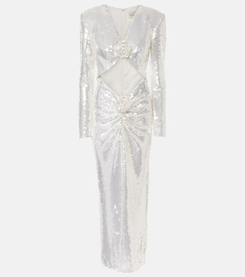 Abito lungo con cut-out e paillettes | The New Arrivals Ilkyaz Ozel