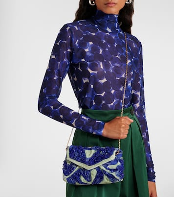 Clutch in velluto con perline | Dries Van Noten