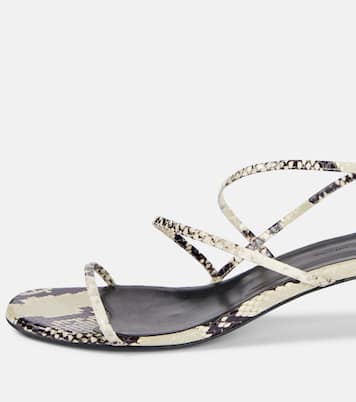 Sandali Loop 35 in pelle stampata | Khaite