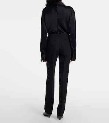 Pantalon slim à taille basse | Toteme