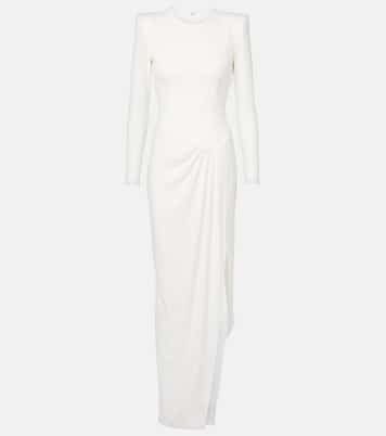 Asymmetric draped crêpe gown | Alex Perry