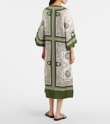 Bedruckter Kaftan aus Seiden-Twill | La DoubleJ