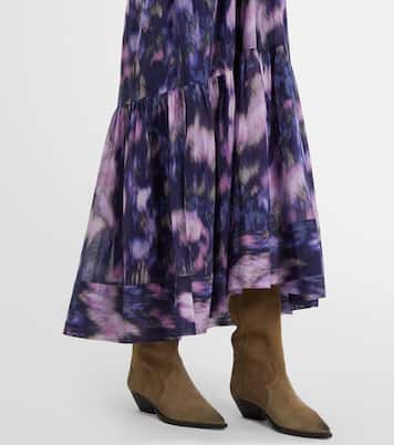 Robe longue Sabba imprimée en coton | Marant Etoile