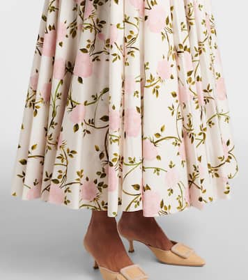 Robe longue en coton à fleurs | Giambattista Valli