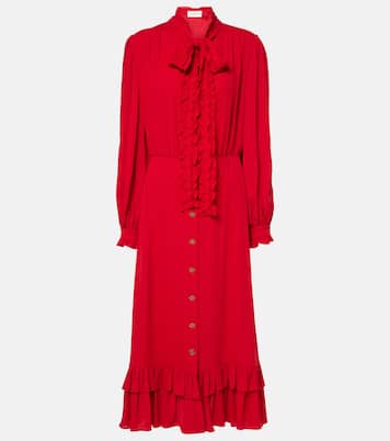 Robe midi en soie | Valentino