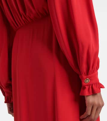 Robe midi en soie | Valentino