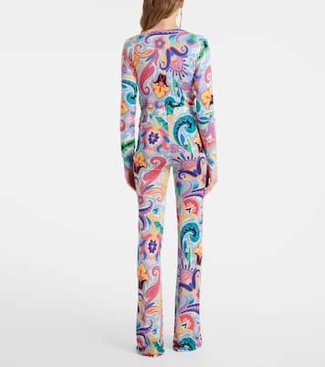 Pantaloni flared a vita alta con stampa | Etro