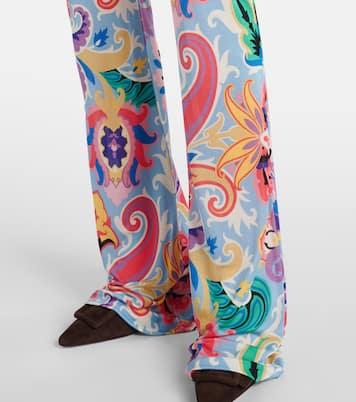 Pantaloni flared a vita alta con stampa | Etro