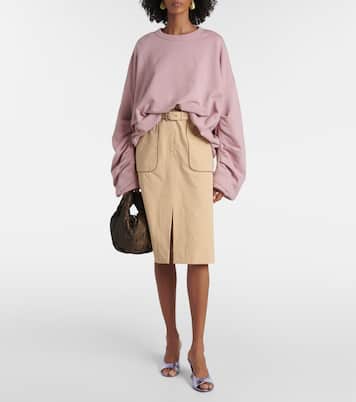Mules in pelle metallizzata con zeppa | Dries Van Noten