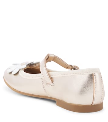 Ballerinas Dory Flo aus Metallic-Leder | Pom d'Api