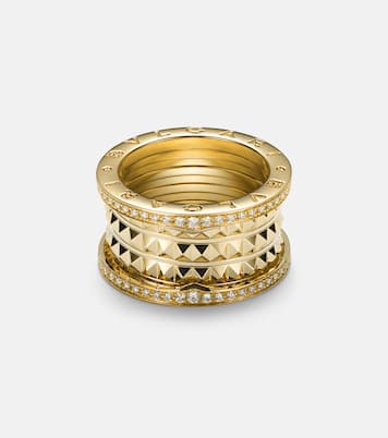 Anello B.zero1 Rock in oro 18kt con diamanti | Bvlgari