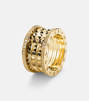 Anello B.zero1 Rock in oro 18kt con diamanti | Bvlgari