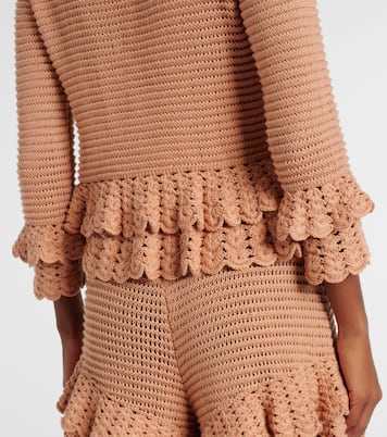 Cardigan en crochet de coton | Chloé