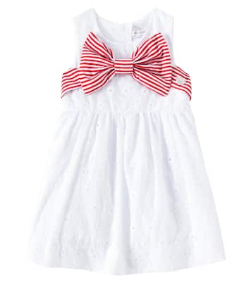 Baby Besticktes Kleid aus Baumwolle | Monnalisa