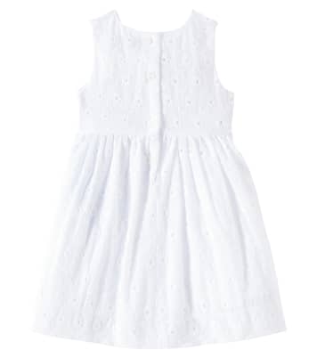 Baby Besticktes Kleid aus Baumwolle | Monnalisa