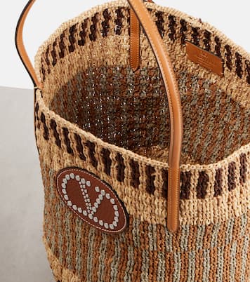 Tote VLogo aus Raffiabast | Valentino Garavani