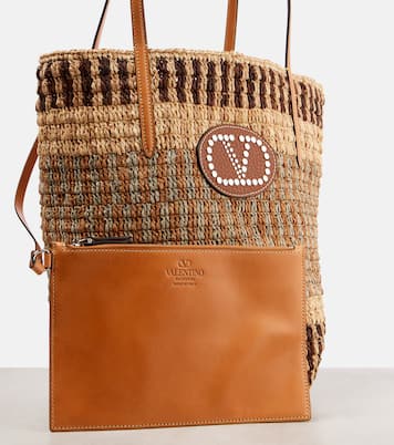 Tote VLogo aus Raffiabast | Valentino Garavani