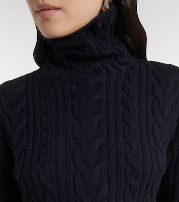 Jersey de cuello alto de lana y algodón | Toteme