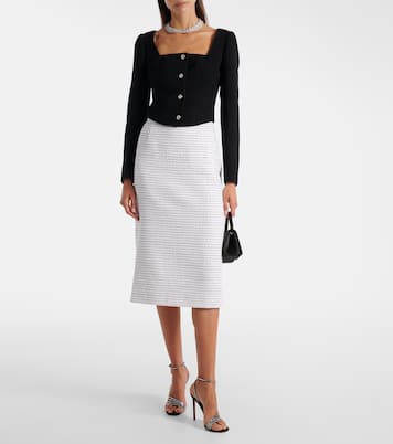 Sequined tweed midi skirt | Alessandra Rich
