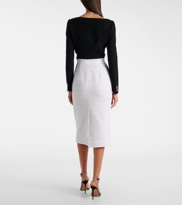 Sequined tweed midi skirt | Alessandra Rich
