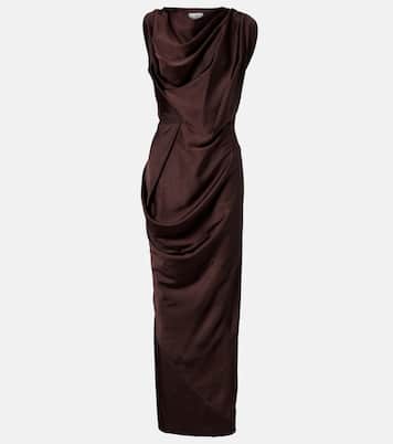 Long Fond draped satin gown | Vivienne Westwood
