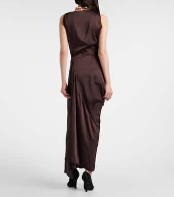 Long Fond draped satin gown | Vivienne Westwood