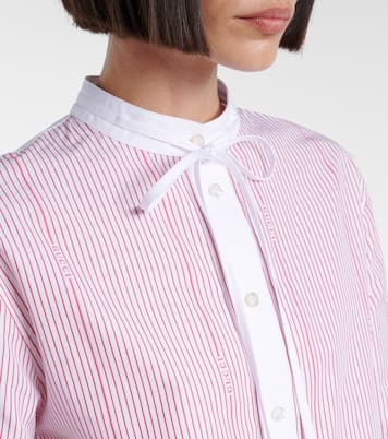 Striped cotton fil coupé shirt | Gucci