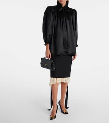 Blusa in raso di seta | Balenciaga