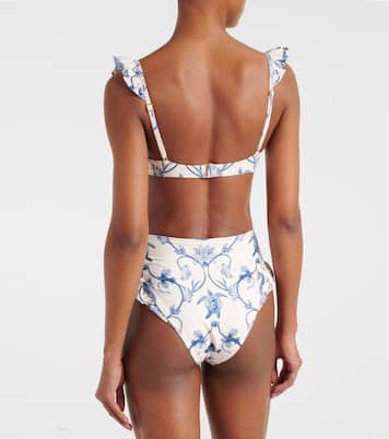 Bedrucktes Bikini-Oberteil Kiwi | Agua by Agua Bendita