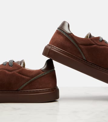 Baskets Monili en daim | Brunello Cucinelli