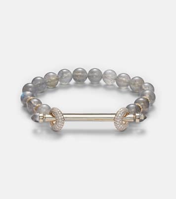 Bracciale Chakra in oro 18kt con diamanti e pietre preziose | Ananya