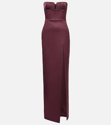 Crêpe satin bustier gown | Alex Perry
