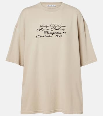 T-shirt in jersey di cotone con logo | Acne Studios